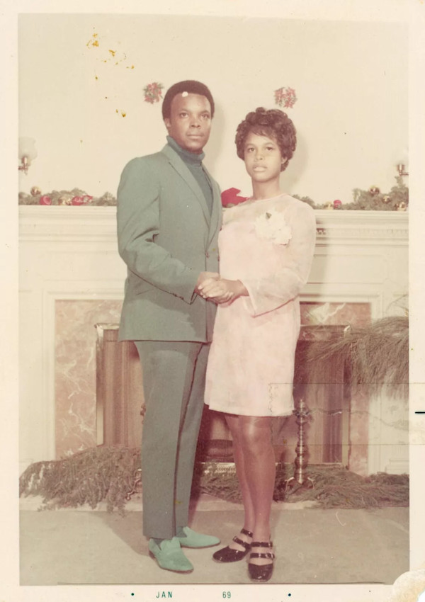 Pink and green couple by Unknown
