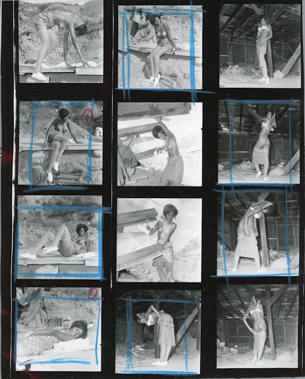 Carol Sheen contact sheet by Unknown