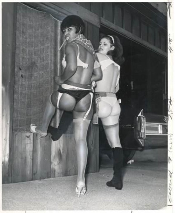 Dolores Bradwell & model (Cloud 9) by Unknown