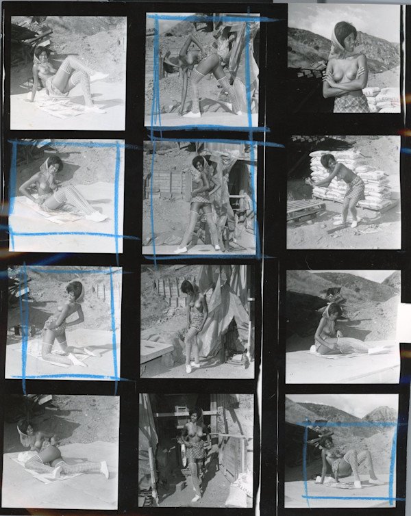 Carol Sheen contact sheet by Unknown