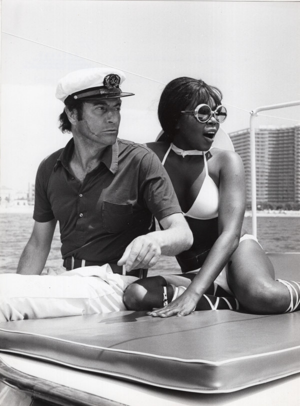 Princess Rolls Royce and Spanish movie star Arturo Fernandez by Unknown