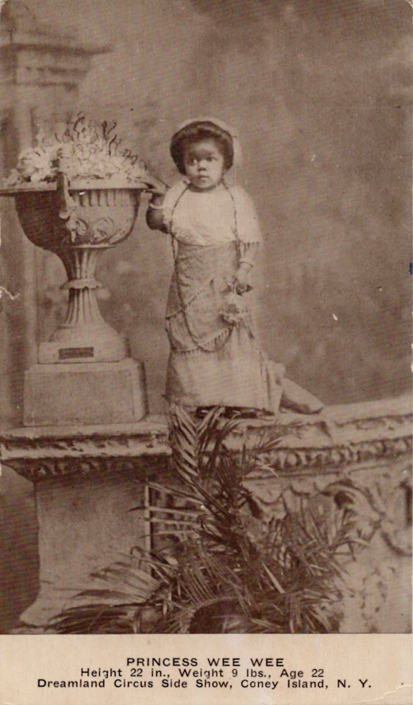 Princess Wee Wee (Harriet Elizabeth Thompson), Dreamland Circus Sideshow, Coney Island by Unknown