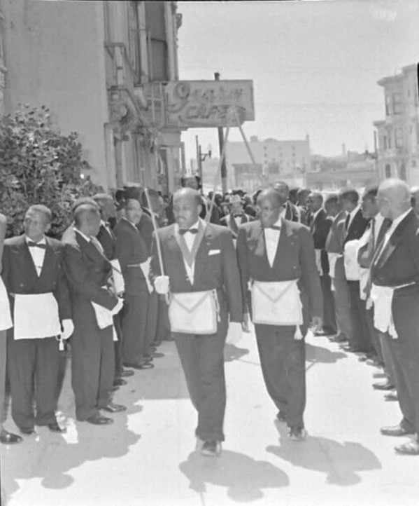Parade near Geary Cafe, San Francisco by Unknown