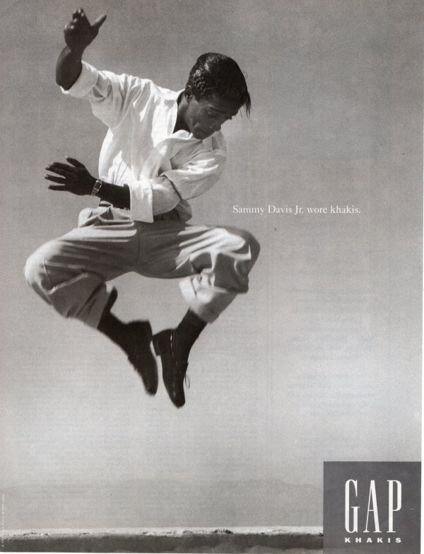 Sammy Davis, Jr., GAP Khaki's advertisement by Unknown