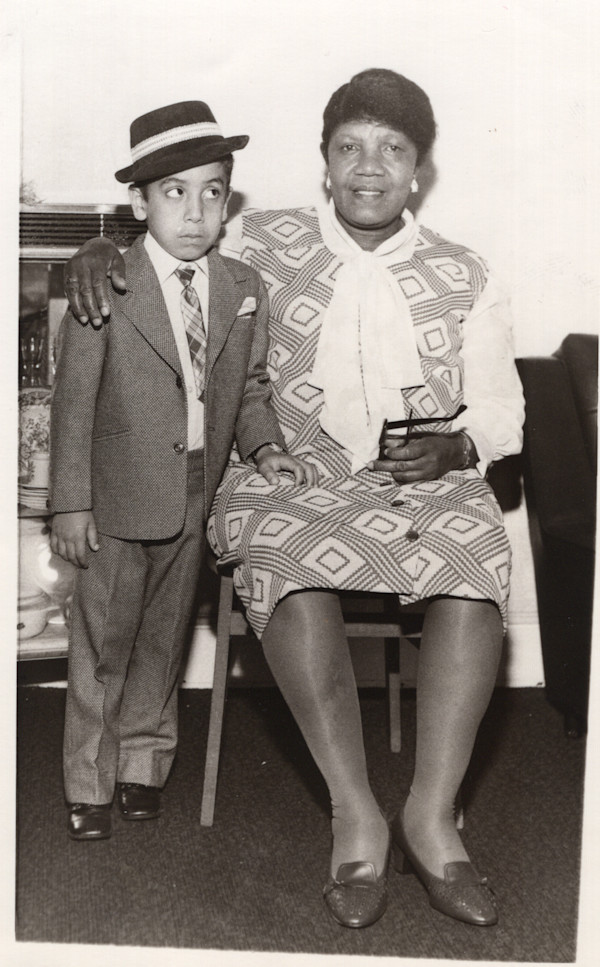 Boy giving woman the side-eye by Unknown