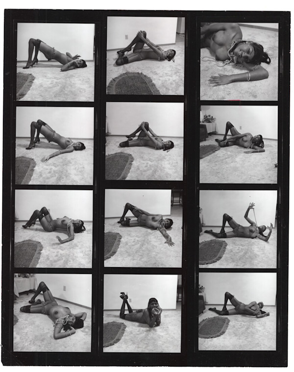 Sonia Mignotte / Sally Mason contact sheet by Unknown