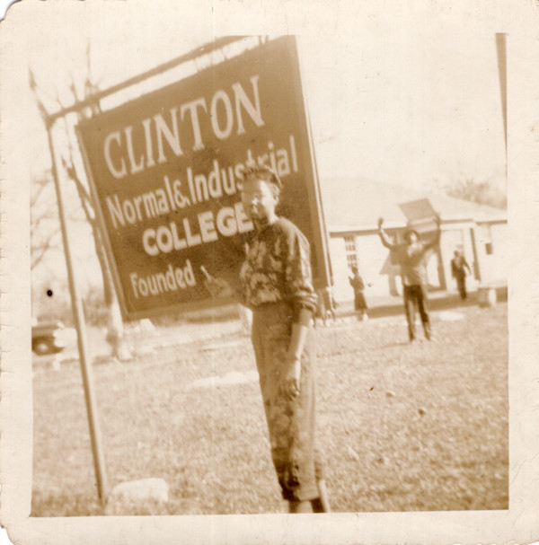 Clinton Normal & Industrial College students by Unknown