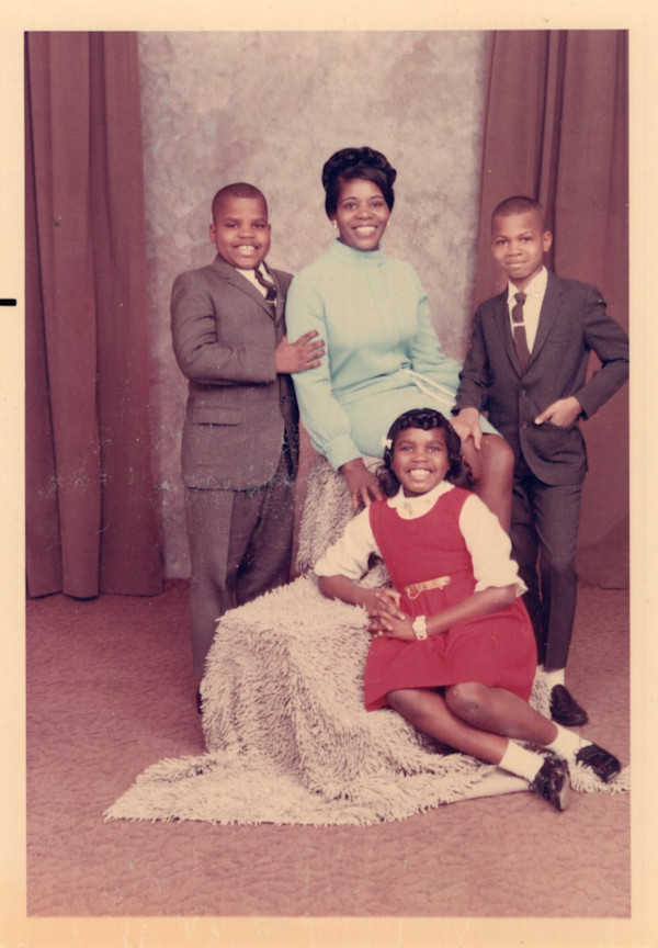 Stylish mother and children by Unknown