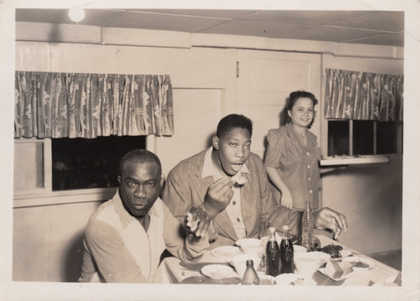 Guicel “Willie” Camper (1924 - 1943) (Willie Boy Giant, Tall Boy Willie) eating by Unknown