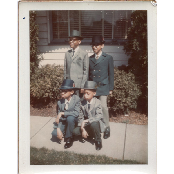 The Boys: Teddy, Tony, Tyrone, Keith, Easter Sunday, Claries house by Unknown