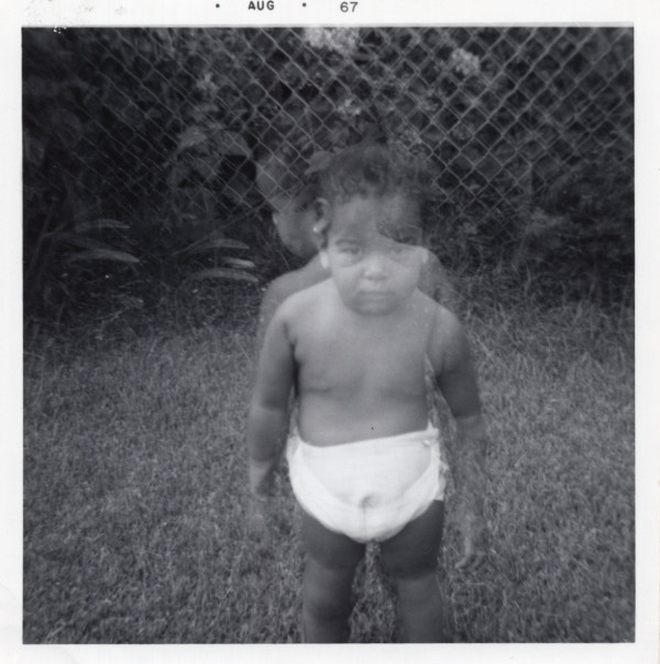 Toddler in diaper, New Orleans by Unknown