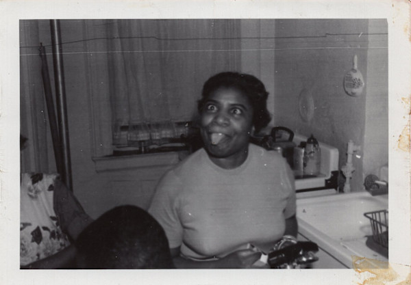 Woman making a silly face by Unknown