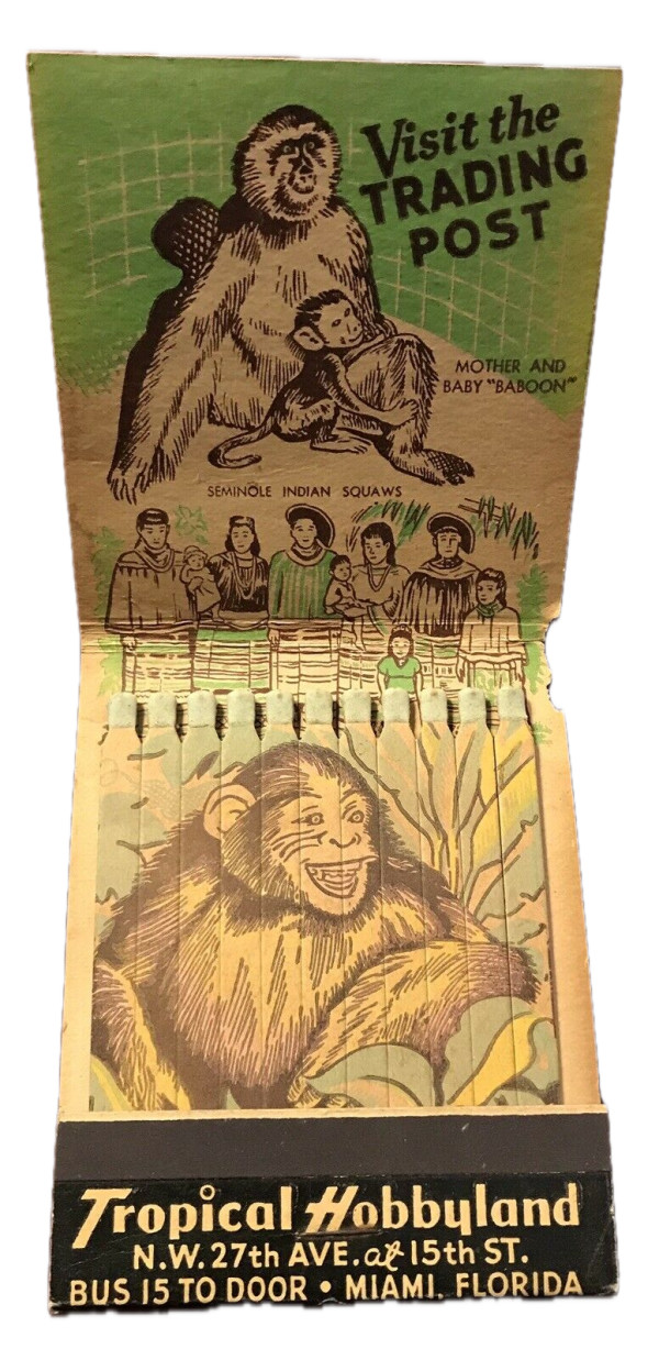 Tropical Hobbyland feature matchbook by Unknown