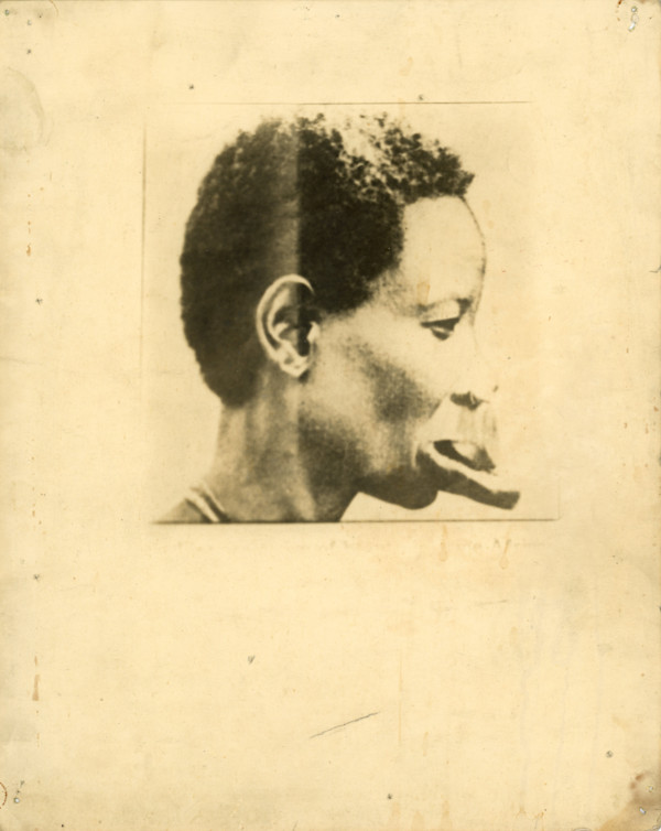 Ubangi woman in profile by Unknown