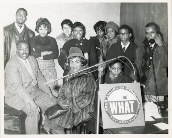 Group at WHAT-AM Soul radio station, Philadelphia by Unknown