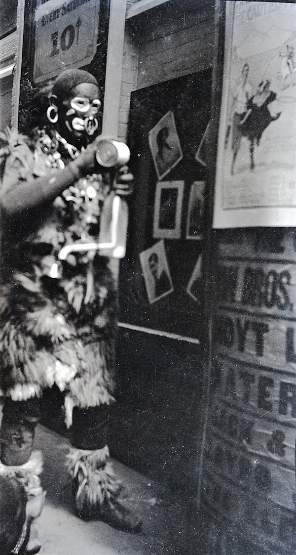 Circus Sideshow Wild Man,  Worcester, MA by Unknown