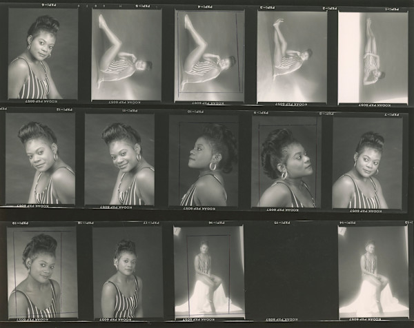 Model contact sheet by Unknown