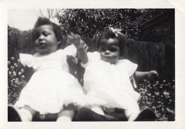 Two baby girls by Unknown