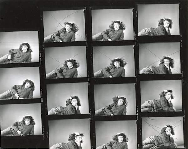 Model contact sheet by Unknown