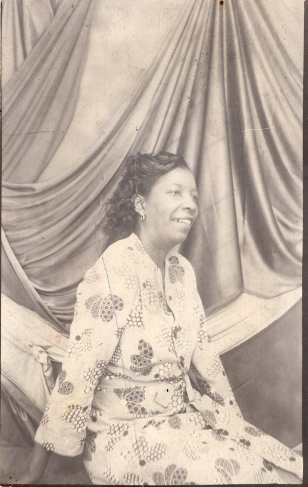 Woman with drapes by Unknown