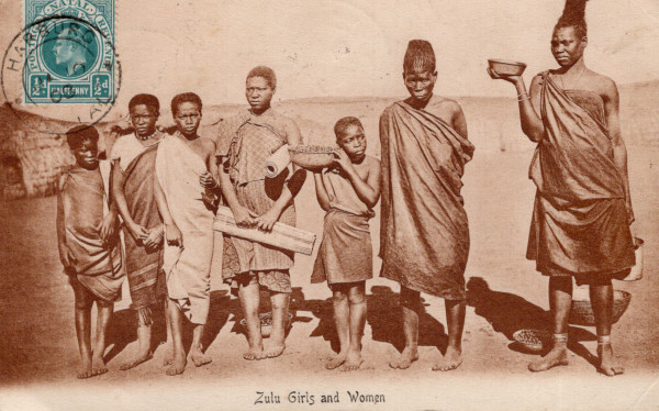 Zulu girls and women, Natal, South Africa by Unknown