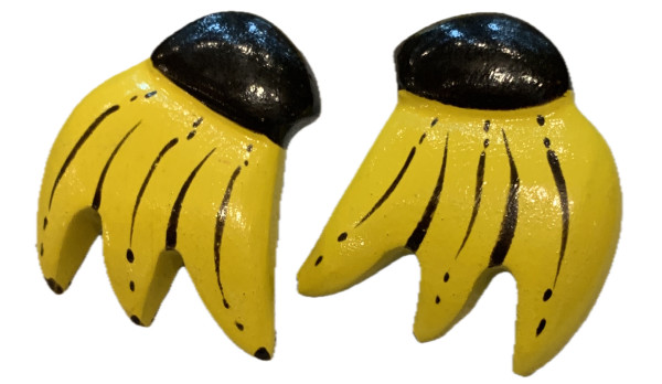 Banana earrings by Unknown
