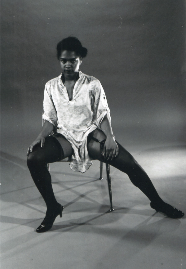 Amateur pinup #20 (black stockings) by Unknown