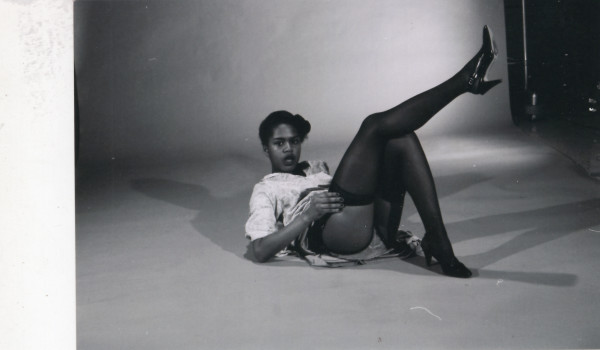 Amateur pinup #20 (black stockings) by Unknown