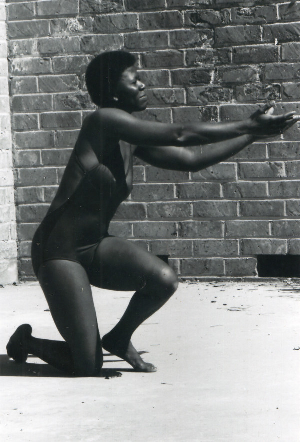 Amateur pinup #53 (brick wall) by Unknown