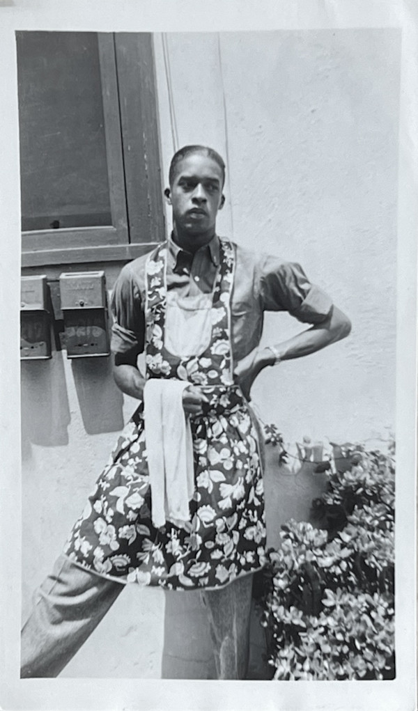 Man in apron by Unknown