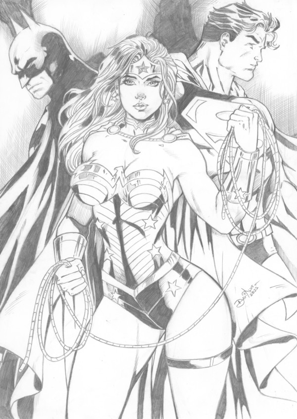 Trinity - Wonder Woman, Batman, Superman (12F08)