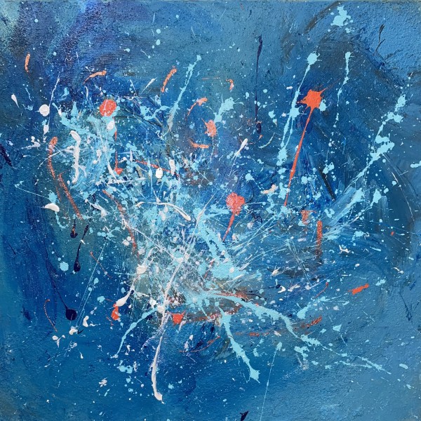 Blue, Happy Pollock by Mandy Damirali