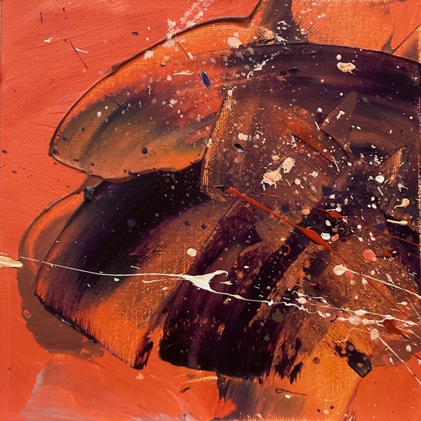 Orange-red, small 1 by Mandy Damirali