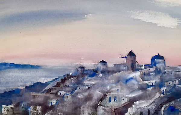 Cycladic island view by Mandy Damirali