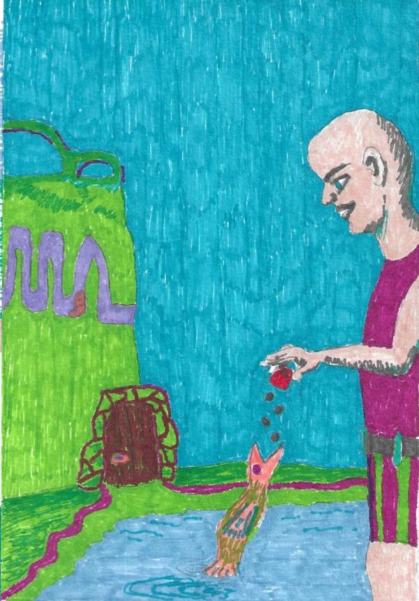 Feeding Time (Framed) by Perry Art Productions "Finding The Beauty"              50% off entire site!