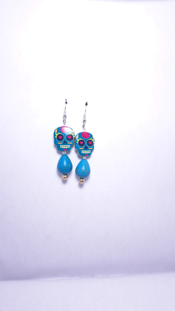 Skull Candy Turquoise Drops by Perry Art Productions "Finding The Beauty"              50% off entire site!