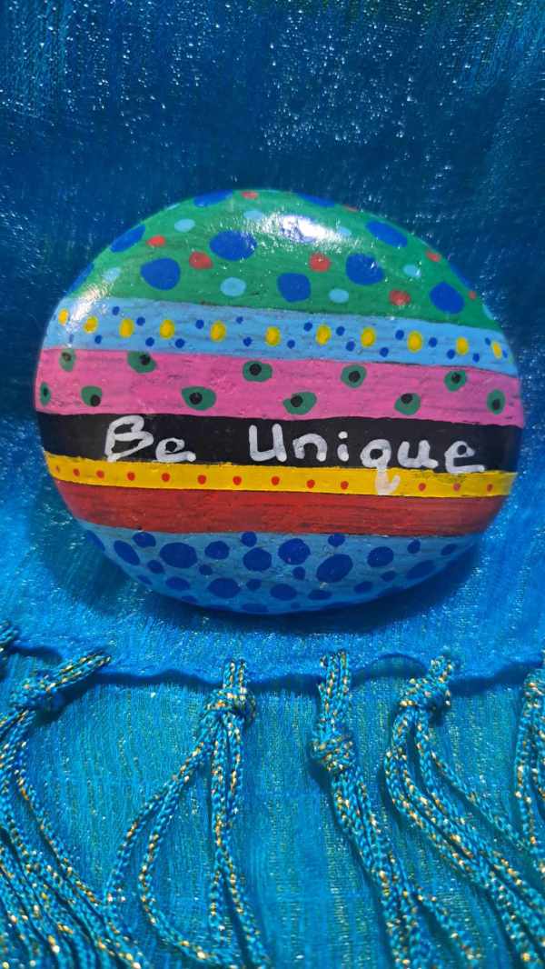 Painted Rock Be Unique by Perry Art Productions "Finding The Beauty"              50% off entire site!