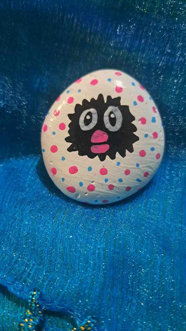 Painted Rock Chick Popping Out of Egg by Perry Art Productions "Finding The Beauty"              50% off entire site!