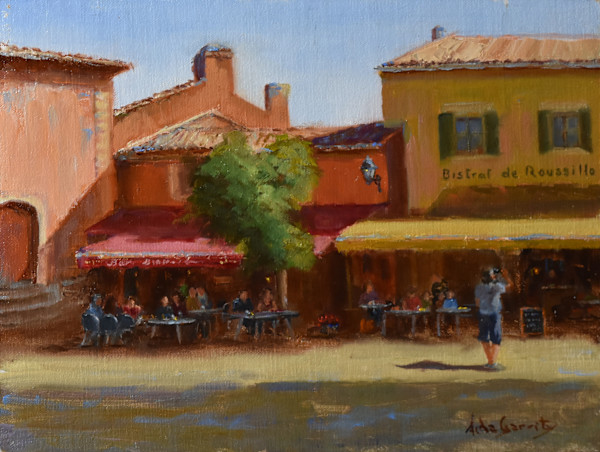 Cafe Roussillon Provence by Aida Garrity