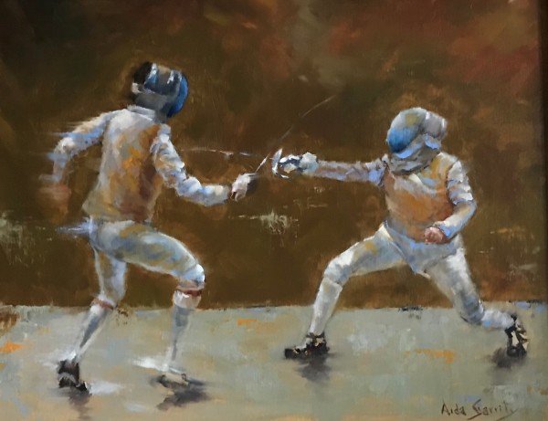 Fencing At The Arnold by Aida Garrity