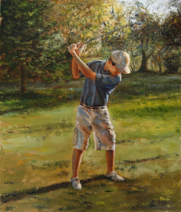 Golf Swing by Aida Garrity