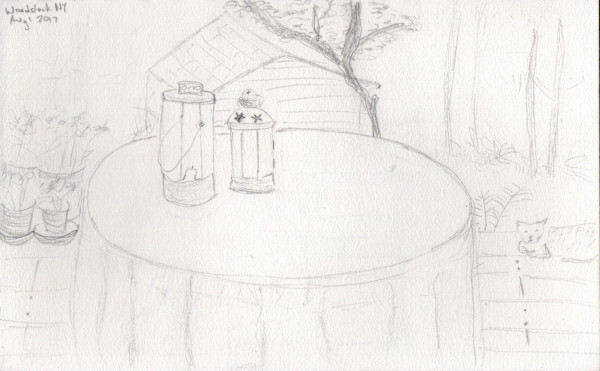 Woodstock backyard by Jennifer Bantz