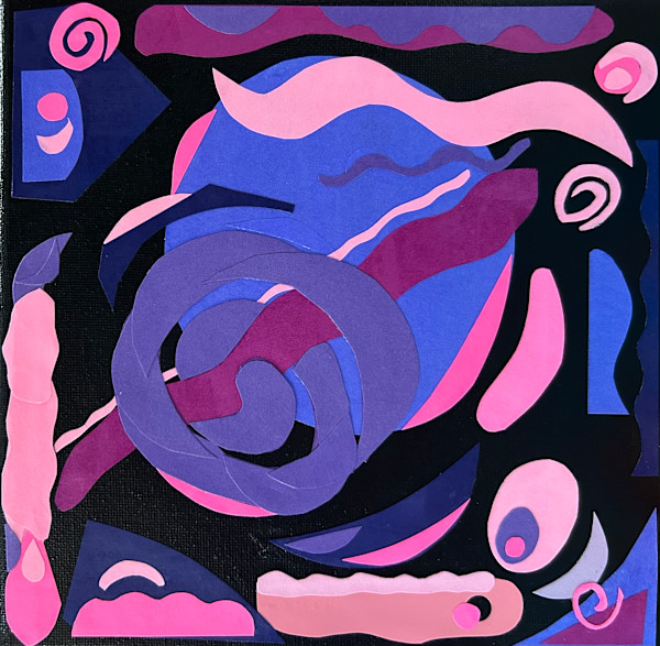 "Stained Glass" Collage No. 20 by Mariana D Kramer