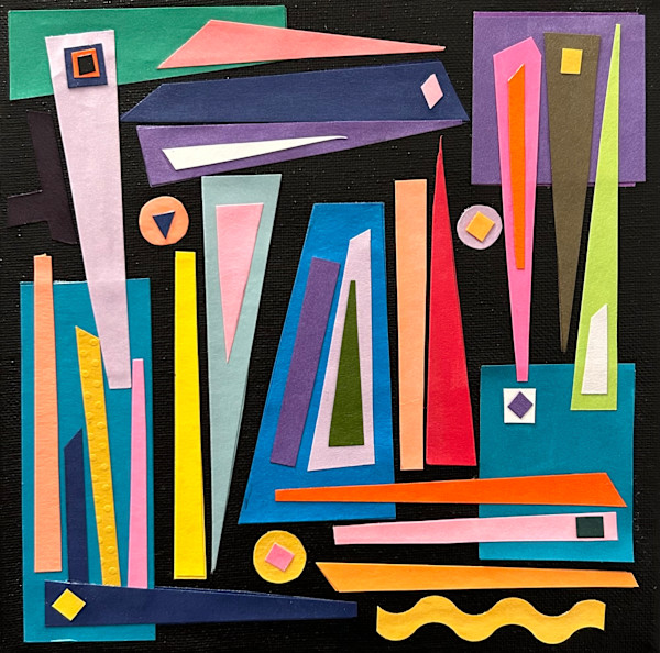 "Stained Glass" Collage No. 23 by Mariana D Kramer