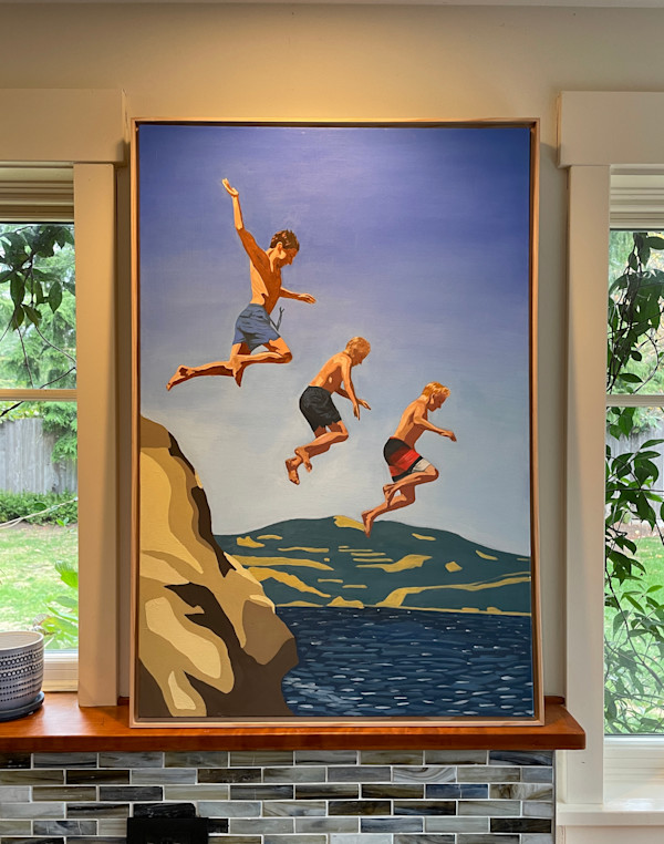 Cliff Jump by lisa nordale