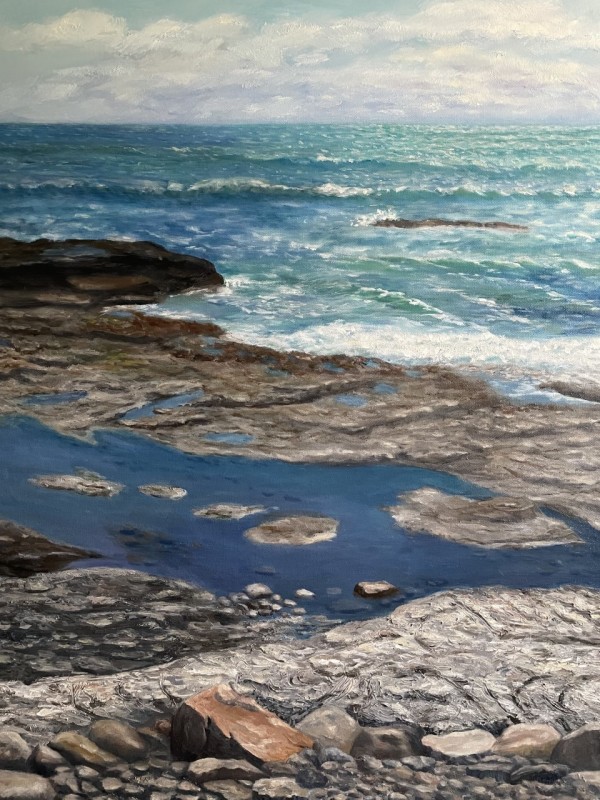Breton Point - Storm at Sea by Mary O'Malley-Joyce
