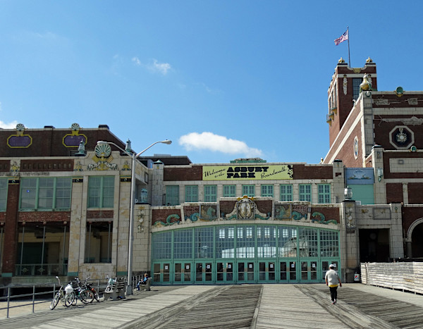 Asbury Park Boardwalk Facing South by Mary O'Malley-Joyce