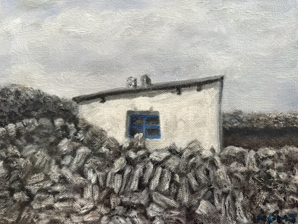 Aran Island Stone Wall with Cottage by Mary O'Malley-Joyce, Image 2.