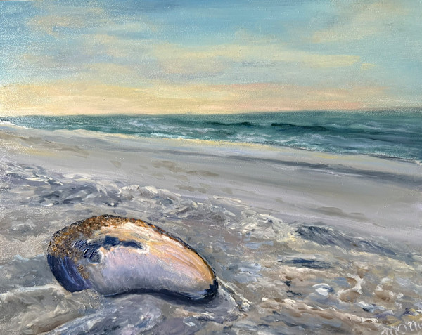 Mussel on the Beach at Sunset by Mary O'Malley-Joyce