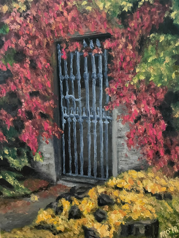 Wrought Iron Door in an Irish Garden by Mary O'Malley-Joyce